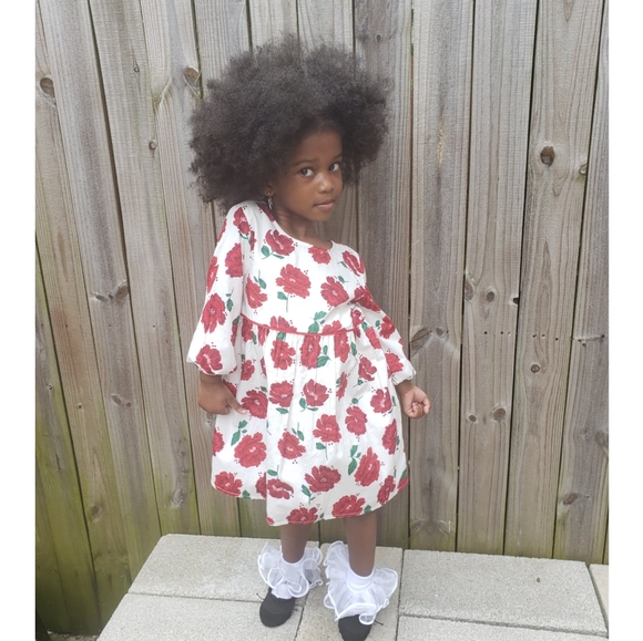 OshKosh B'gosh Denim Dress and Crown & Ivy Toddler Girls Long Sleeve Bow Dress - Picture 9 of 9